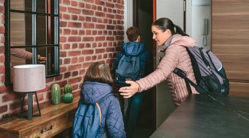 How to Deal with Sewer Backups 1 family with emergency backpacks leaving their fron 2021 09 04 02 19 19 utc